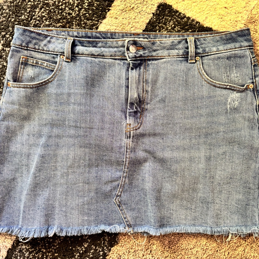 Wild Fable Blue Mini Skirt Casual
